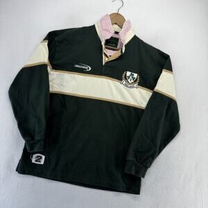 Vintage Ireland Rugby Shirt Mens Medium Green White Colorblock Lansdowne 90s